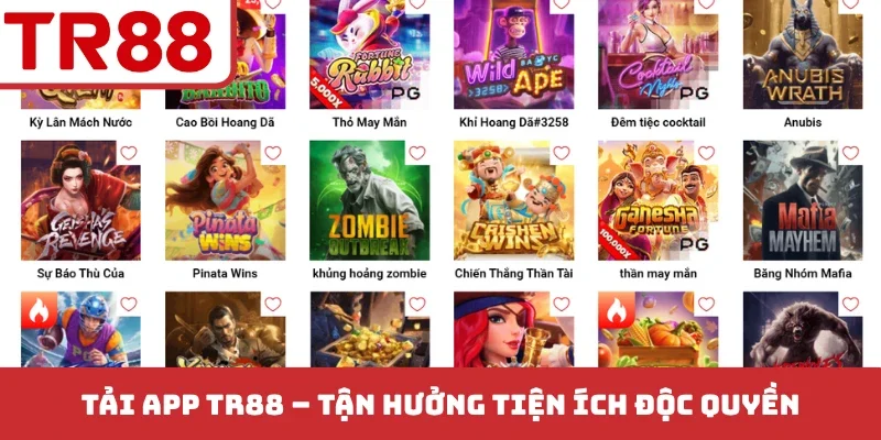 Tải App TR88 - Chơi Mọi Lúc Mọi Nơi, Không Lo Bị Chặn